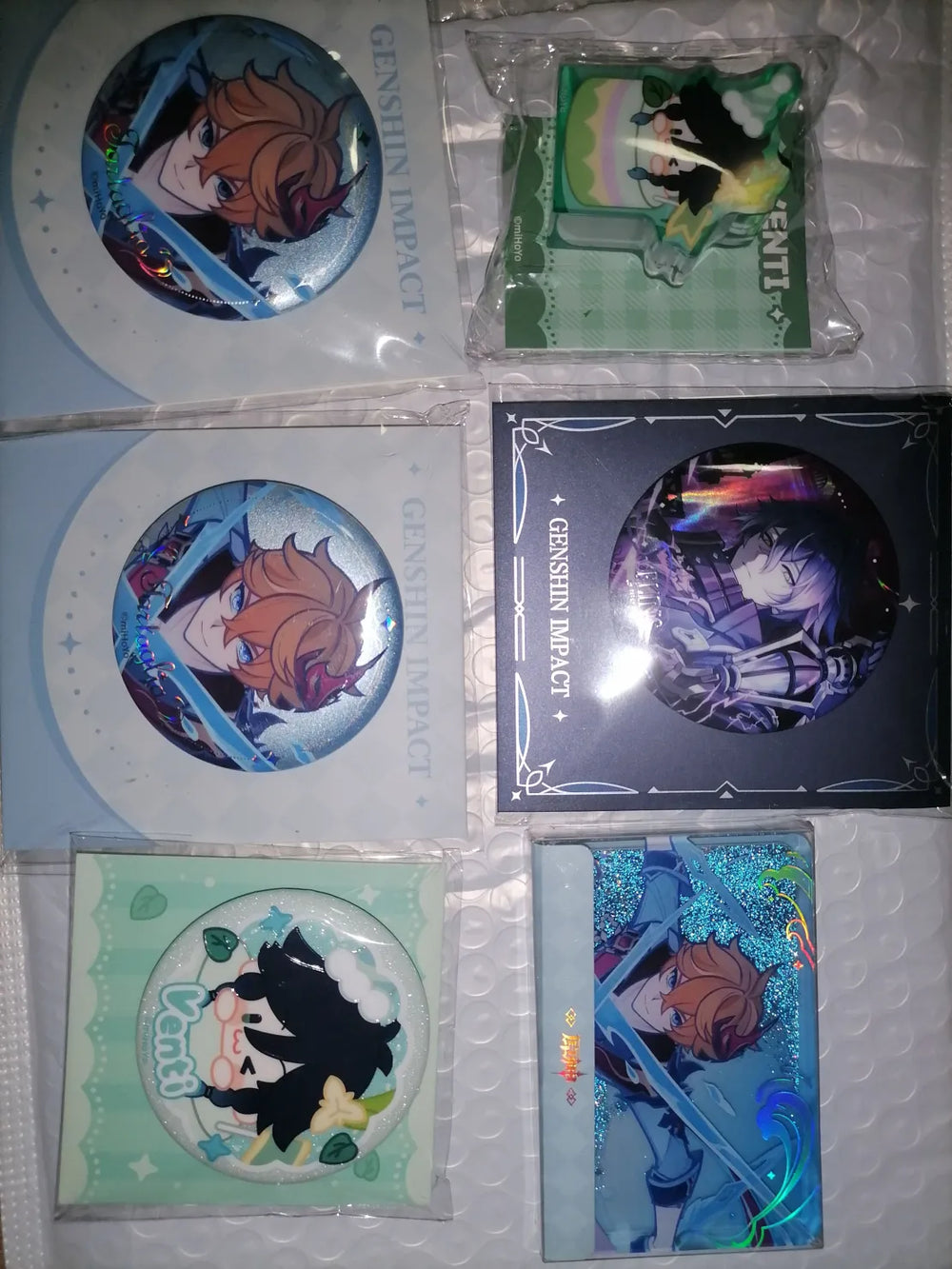 Genshin Impact Skirk & Tartaglia Character Badge