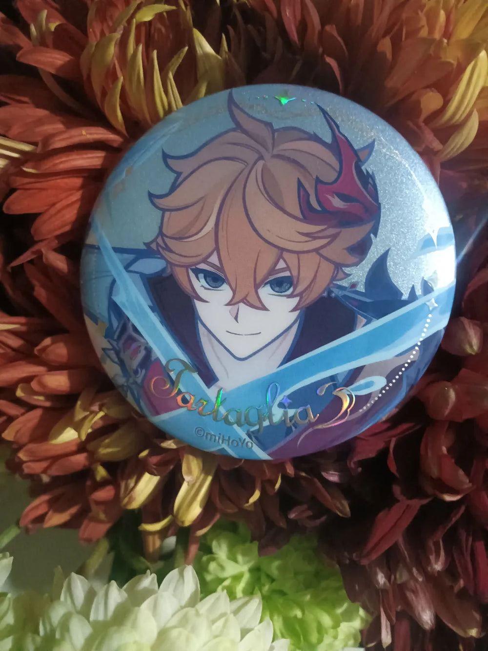 Genshin Impact Skirk & Tartaglia Character Badge