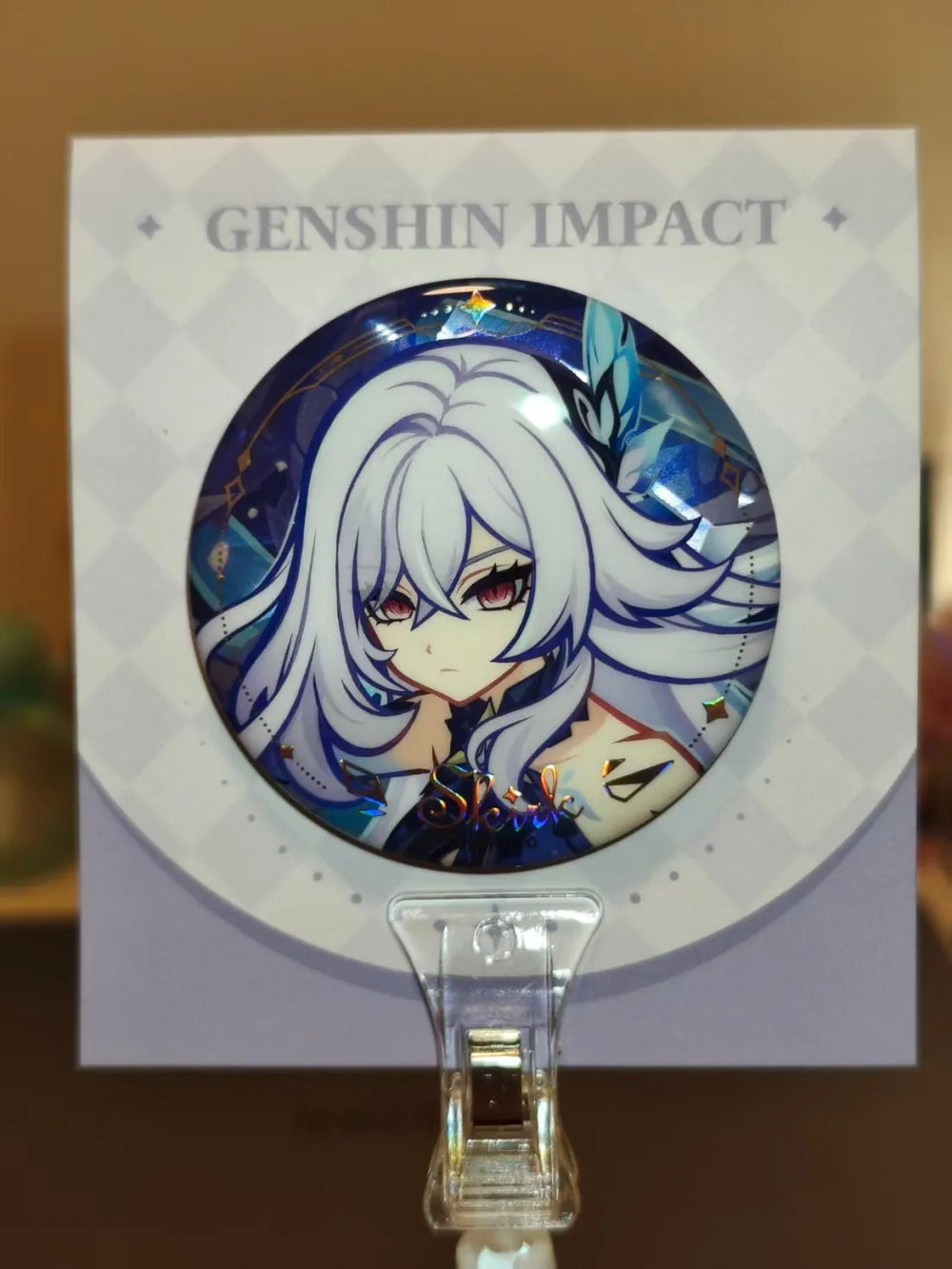 Genshin Impact Skirk & Tartaglia Character Badge