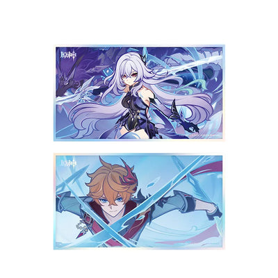 Genshin Impact Canvas of Starlight Memories Character Art Paper featuring Skirk and Tartaglia styles