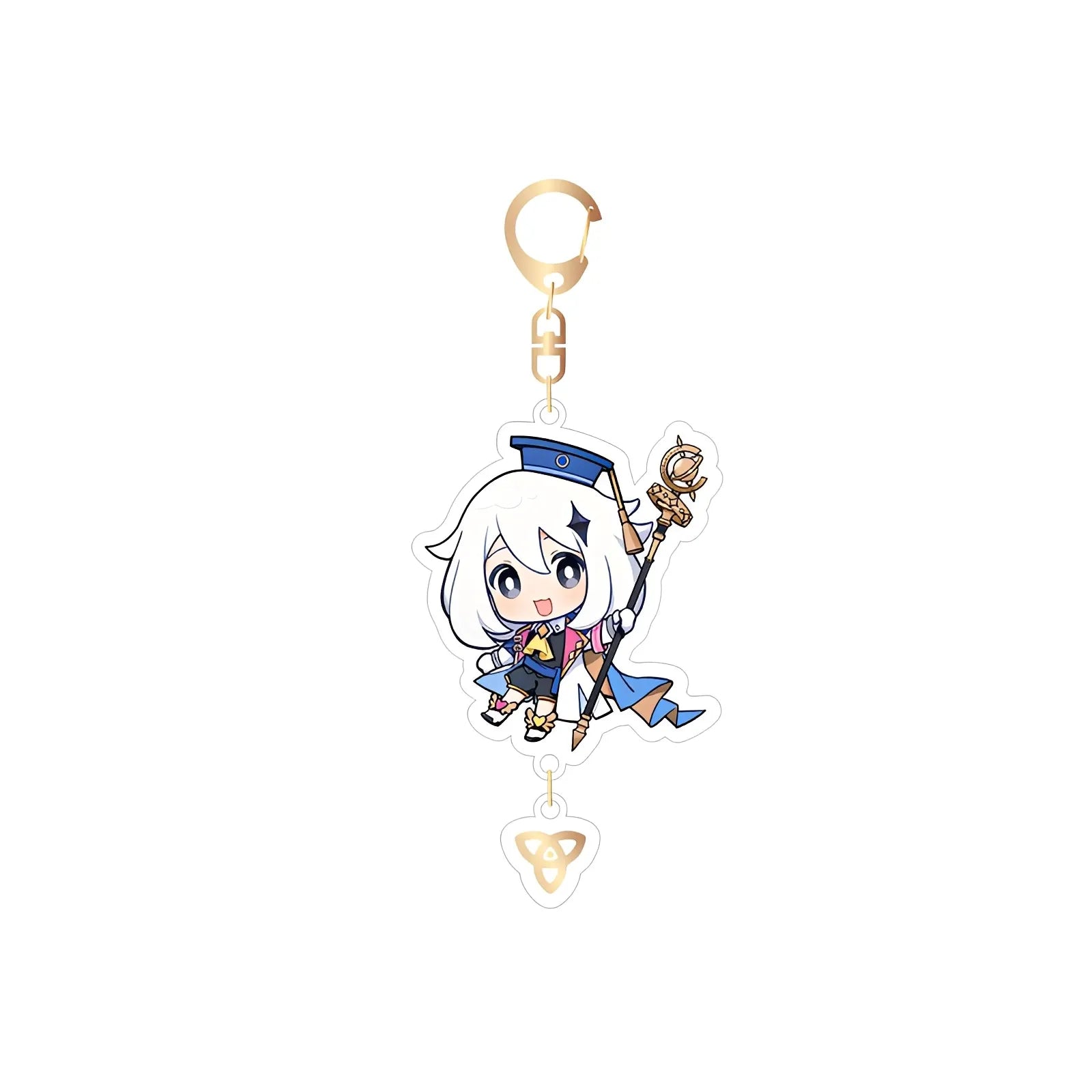 Genshin Impact Paimon acrylic keychain exhibition series chibi character charm