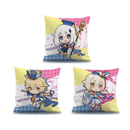 Genshin Impact pillow collection exhibition series Paimon Lumine Aether cushion set