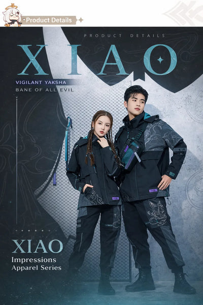 Genshin Impact Xiao cargo pants product information fabric composition details