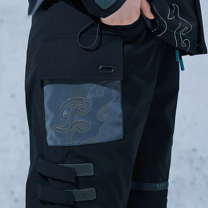 Genshin Impact Xiao cargo pants model wearing front streetwear style
