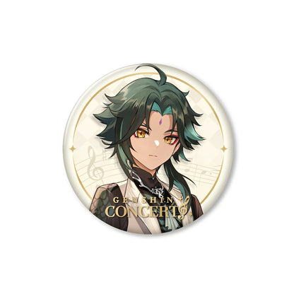 genshin impact xiao character badge dusty glory concert series metal pin