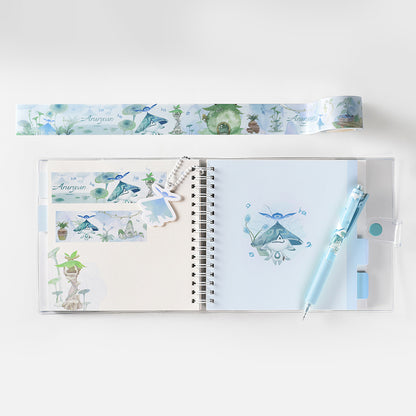 Genshin Impact Aranara neutral pen set 4 pcs 0.5mm black ink stationery