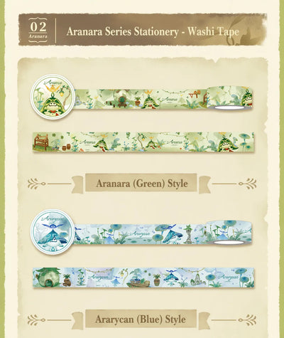 Aranara pen set design character print neutral pen details