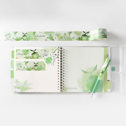 Genshin Impact Aranara series stationery watercolor design aesthetic overview