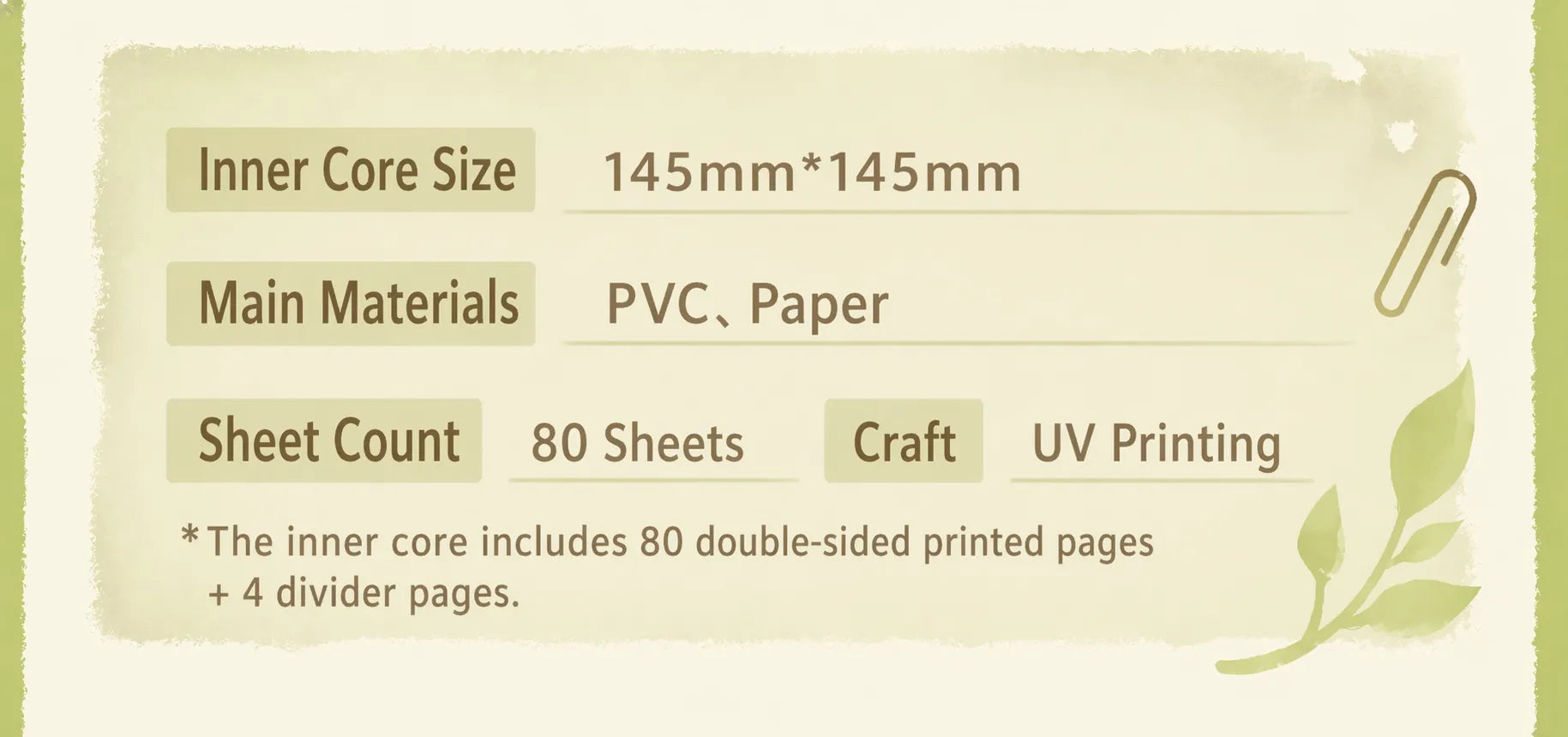 Aranara washi tape size 30mm by 5.4m roll length specification