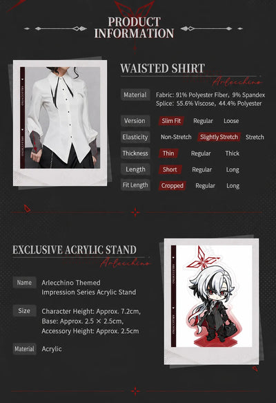 Arlecchino Themed Impression Series coordinating merchandise collection