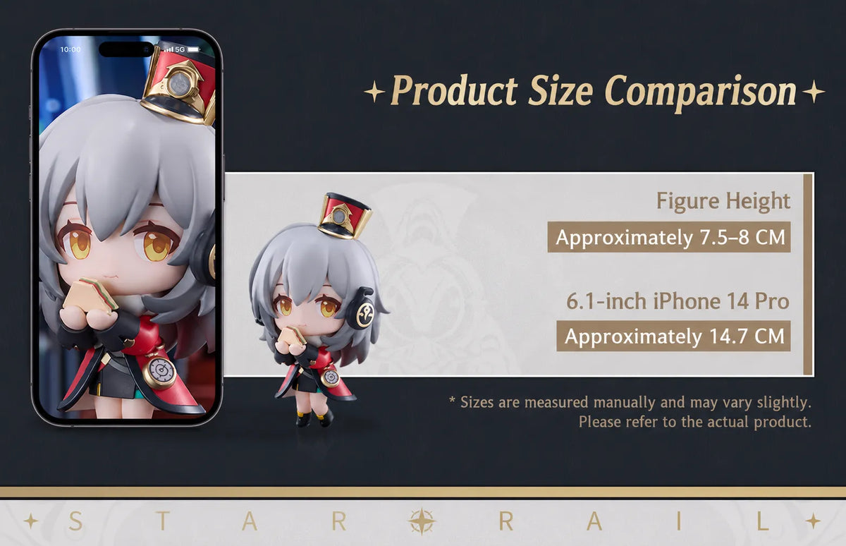 Astral Express Welcome Tea Party Chibi Figure size comparison