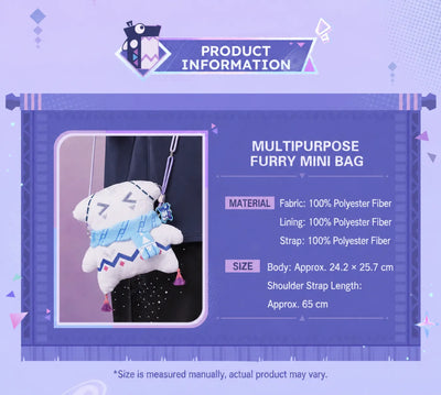 Product information for the Citlali plush mini crossbody bag