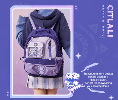 Transparent display pocket on the Citlali sport backpack