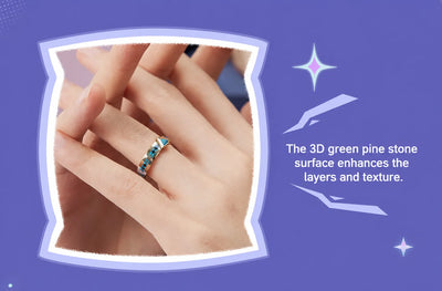 Geometric turquoise design of the Citlali ring