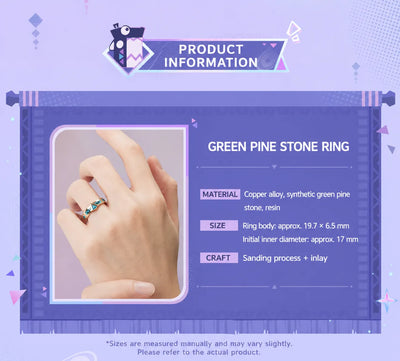 Product information for the Citlali turquoise ring