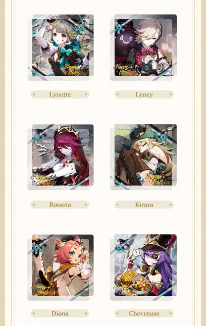 Genshin Impact Day of Destiny Acrylic Cup Mat Craftsmanship