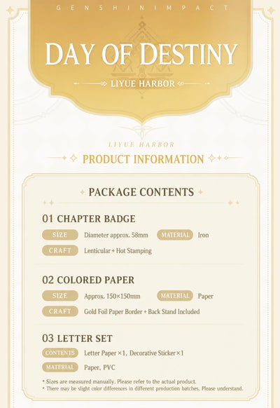 Genshin Impact Day of Destiny Liyue Harbor Gift Box Set Overview