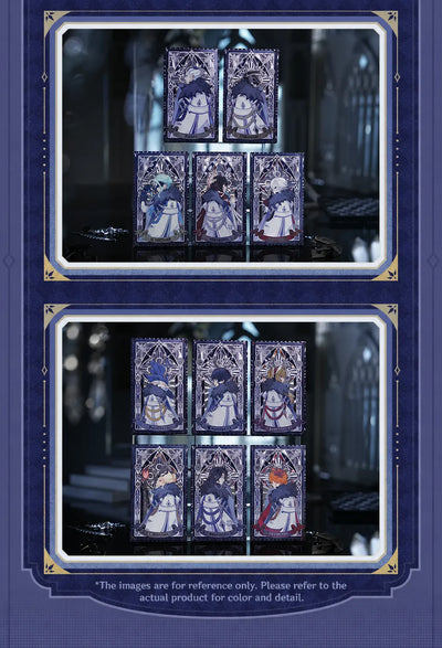 Frost and Flame Series holographic card blind box details and collectible designs