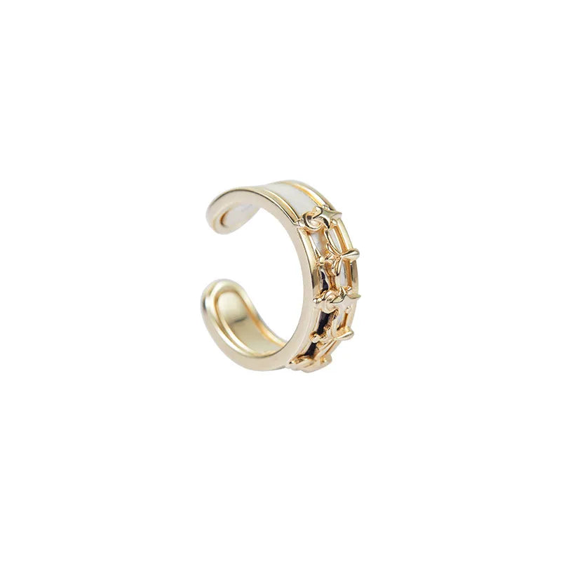 Genshin Impact Furina Crown Stackable Ring featuring layered crown inspired detailing