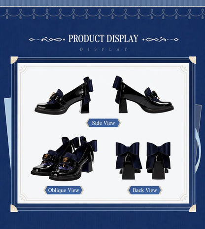 Size reference chart for Furina themed loafers