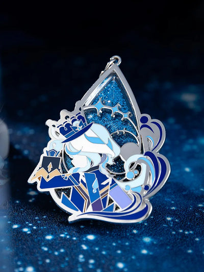 Furina Stage Focus Metal Pendant Character Artwork