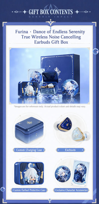 Furina wireless earbuds gift box contents and accessories