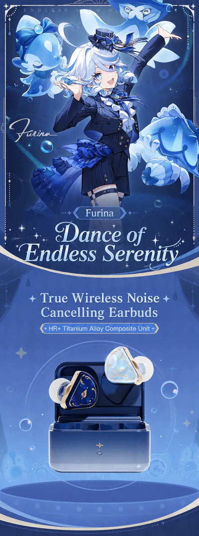 Furina wireless earbuds Dance of Endless Serenity design