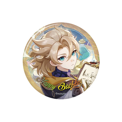 Genshin Impact birthday series badge Albedo character round tinplate pin
