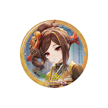 Genshin Impact birthday series badge Chiori character round tinplate pin