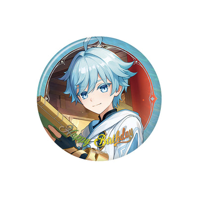 Genshin Impact birthday series badge Chongyun character round tinplate pin