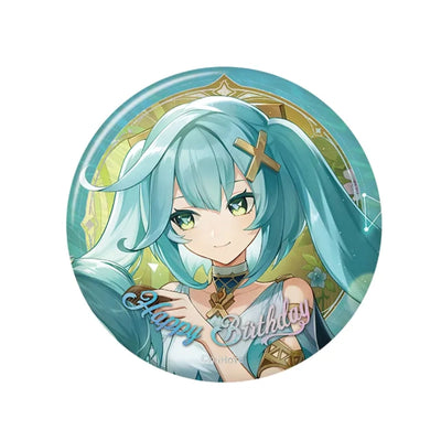 Genshin Impact birthday series badge Faruzan character round tinplate pin