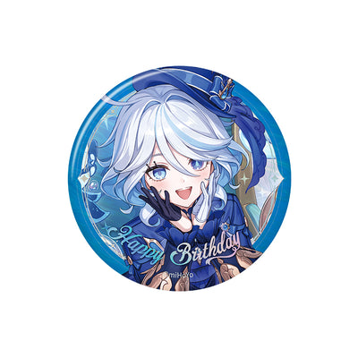 Genshin Impact birthday series badge Furina character round tinplate pin