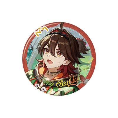 Genshin Impact birthday series badge Gaming character round tinplate pin