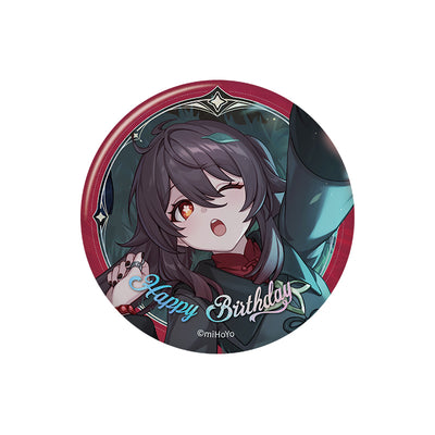 Genshin Impact birthday series badge Hu Tao character round tinplate pin
