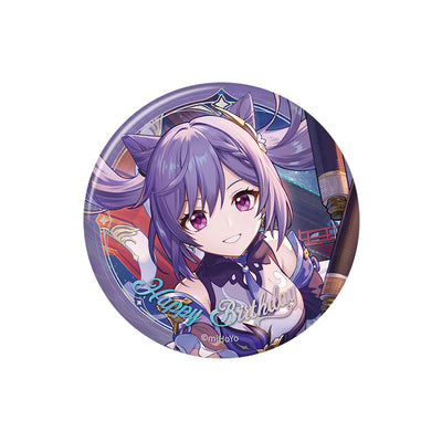 Genshin Impact birthday series badge Keqing character round tinplate pin