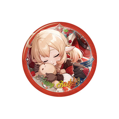 Genshin Impact birthday series badge Klee character round tinplate pin