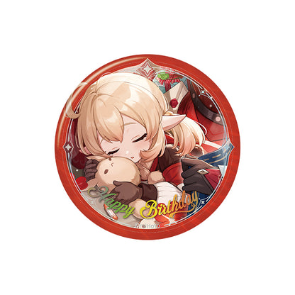 Genshin Impact birthday series badge Klee character round tinplate pin