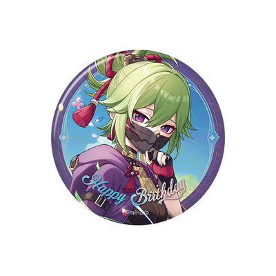 Genshin birthday series badge Kuki Shinobu character round tinplate pin