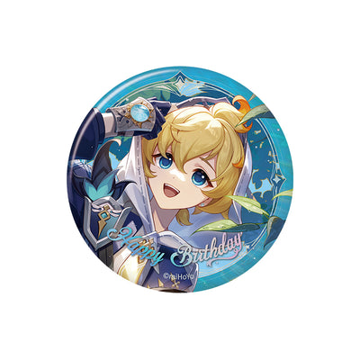 Genshin Impact birthday series badge Mika character round tinplate pin