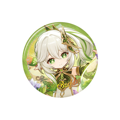 Genshin Impact birthday series badge Nahida character round tinplate pin