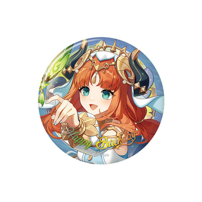Genshin Impact birthday series badge Nilou character round tinplate pin