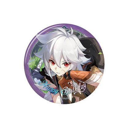 Genshin Impact birthday series badge Razor character round tinplate pin