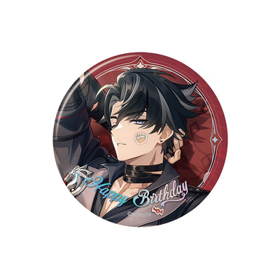Genshin birthday series badge Wriothesley character round tinplate pin
