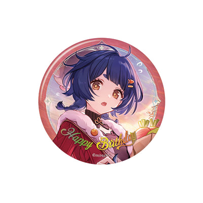 Genshin Impact birthday series badge Xiangling character round tinplate pin