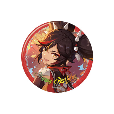 Genshin Impact birthday series badge Xinyan character round tinplate pin