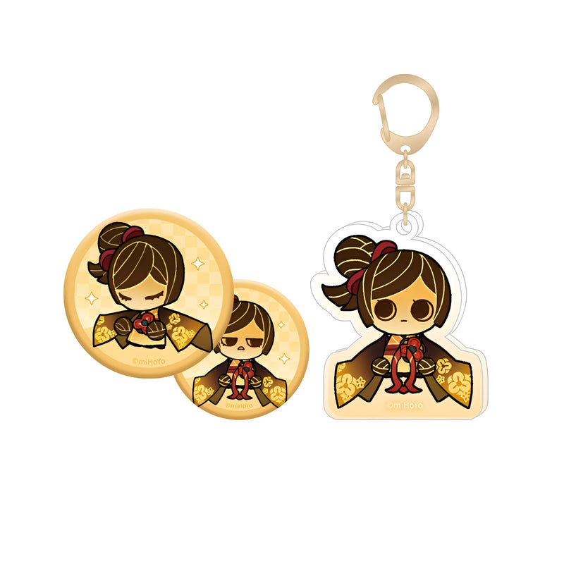 Genshin Impact Wishing Series acrylic stand collection featuring multiple characters display