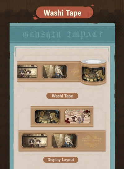 Genshin Impact Cleanse Operation Series Lyney badge and transparent card set