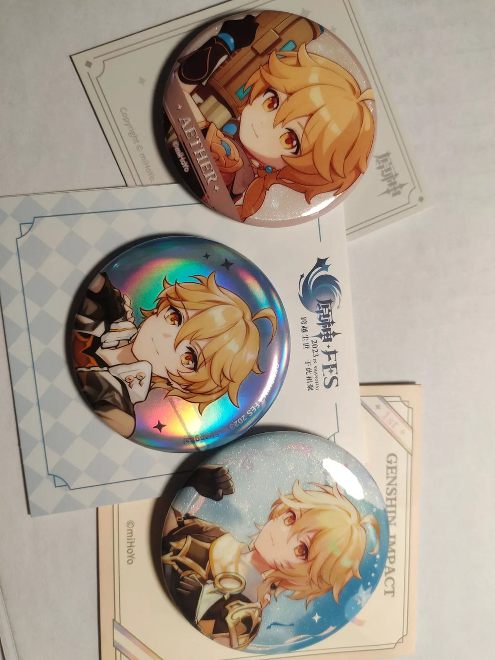 Genshin Impact Cleanse Operation Series Badge & Card Set Collection