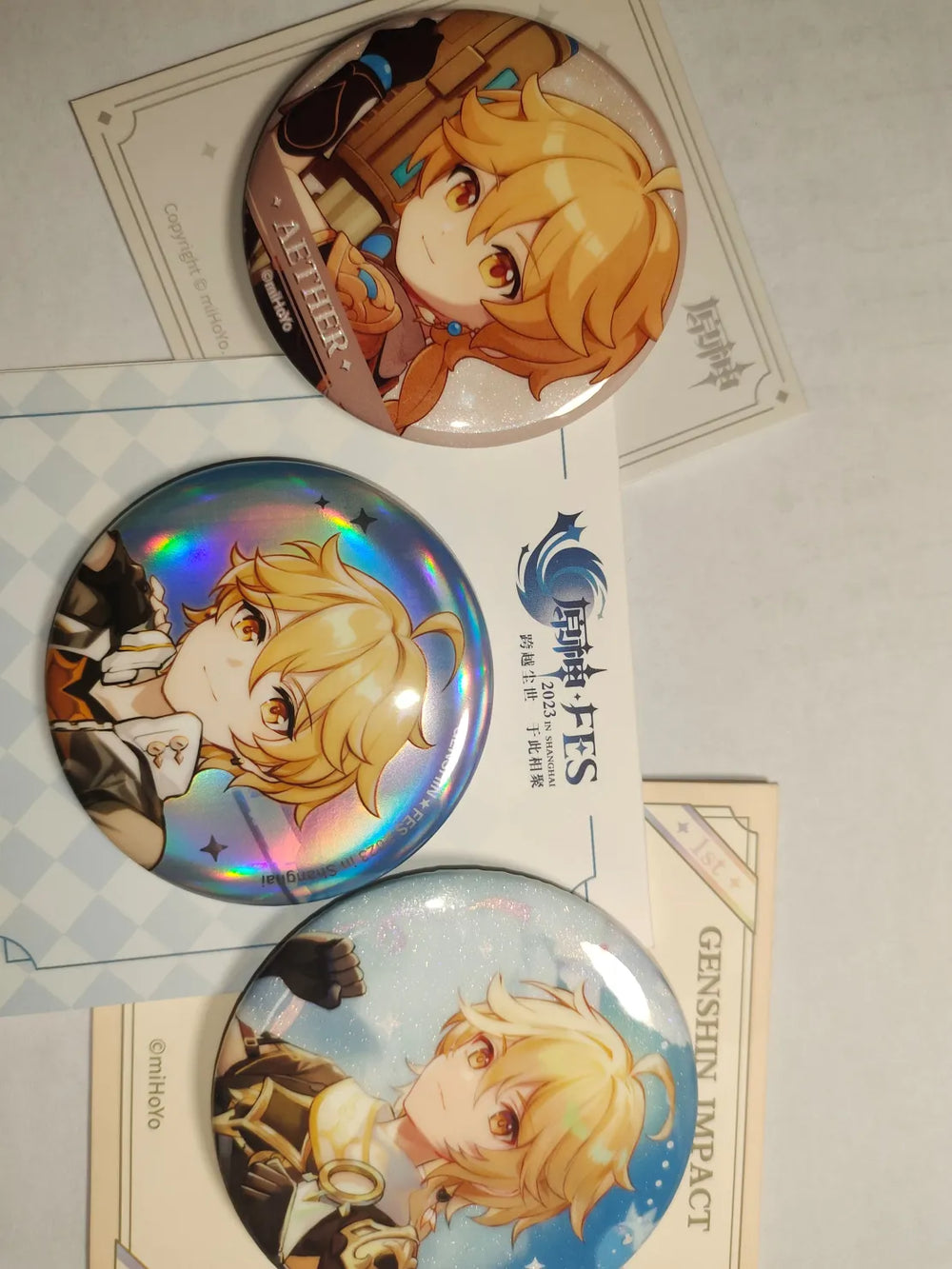 Genshin Impact Cleanse Operation Series Badge & Card Set Collection