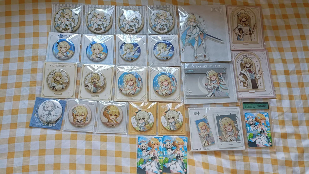 Genshin Impact Cleanse Operation Series Badge & Card Set Collection